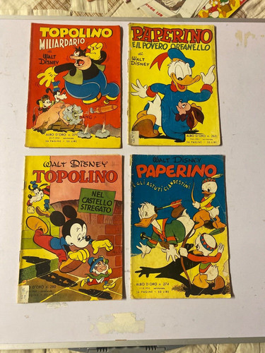Lotto albi oro walt - walt, disney